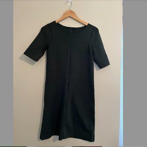 COS green minimalist knit dress